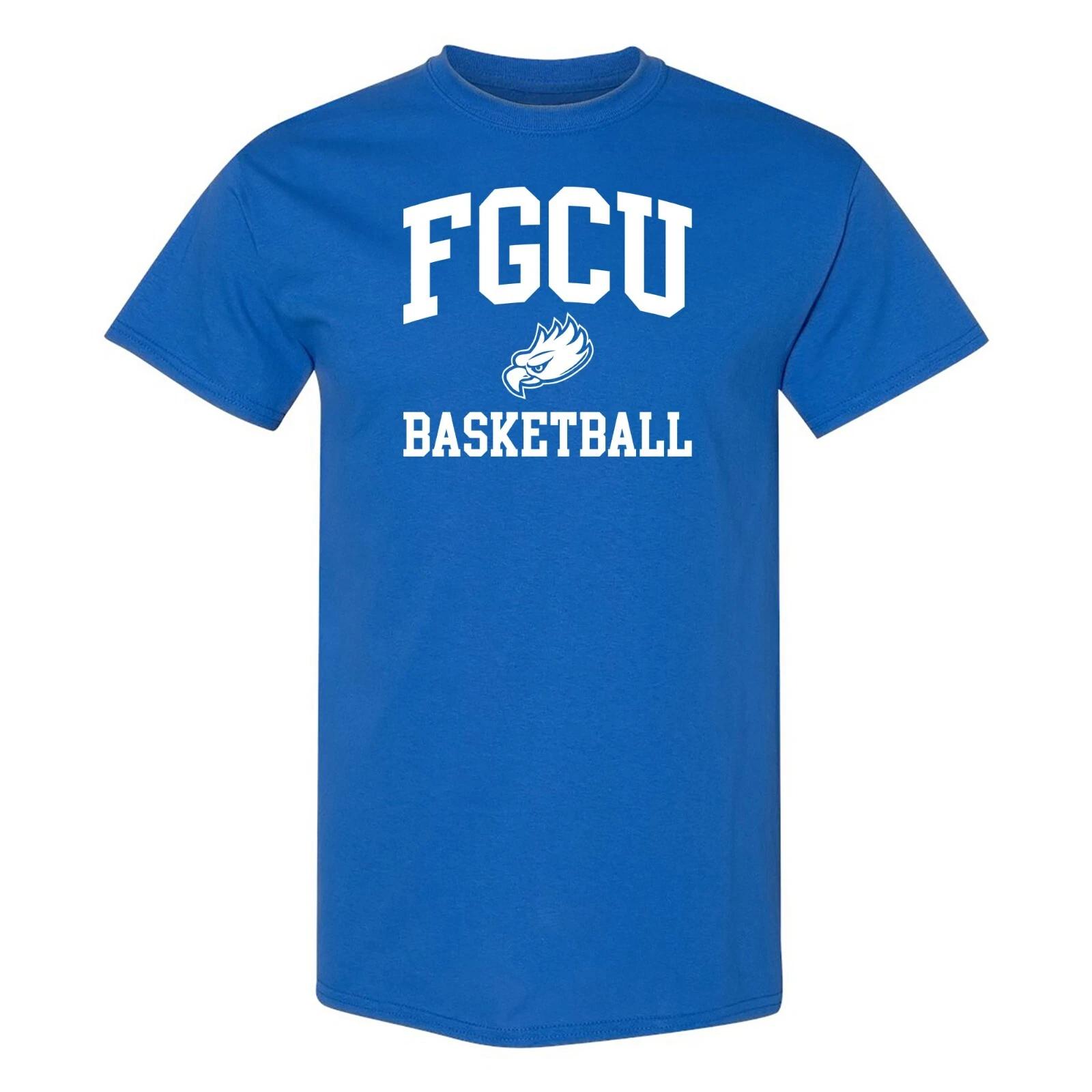 FGCU Arch Logo Basketball T-Shirt - Royal L