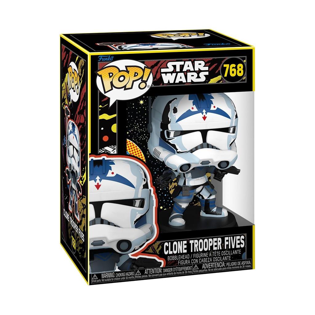 Funko Pop Star The Clone Wars Five Collectible Vinyl Figure Gift Idea Official Merchandise Toys for Kids Adults Fans Model Figures for Collectors and