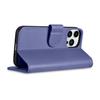 2in1 Leather Flip Case iPhone 14 Pro Anti-rfid Wallet Case Light Purple