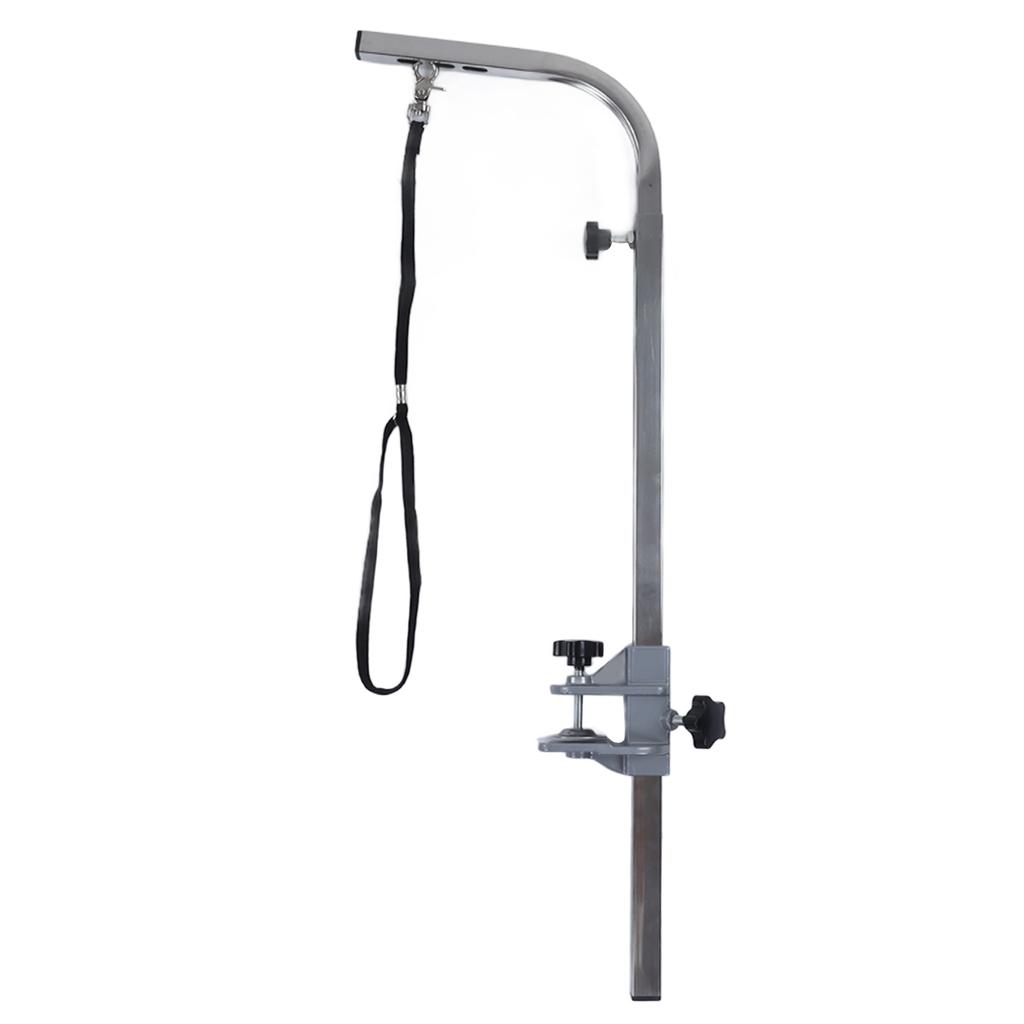 Pet Grooming Arm Multipurpose L Shaped Foldable Stainless Steel Bracket Dog Grooming Table Arms for