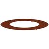 Tree Ring Suitable for Flat Trunk Brown Ø50   80 Cm Weather Resistant Steel