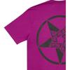 Palace Geometric Letter Print Loose Short Sleeve T-Shirt Unisex Tops Purple P21TS021