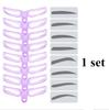 8 In 1 Reusable Eyebrow Stencil Beauty Makeup Brow Stamp Template Eyebrows Shape Set Eye Brow Makeup Tools and Accessories