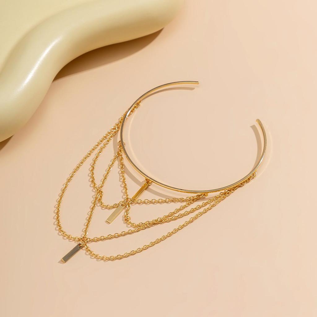 Punk Adjustable Arm Chain with Tassel - European & American Style Beach Arm Bangle