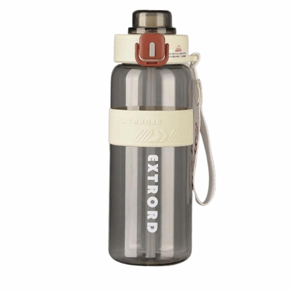 

Large Capacity Clear Drink Bottle 800ml Straw Water Jugs Outdoor Sports Travel Kettle білий