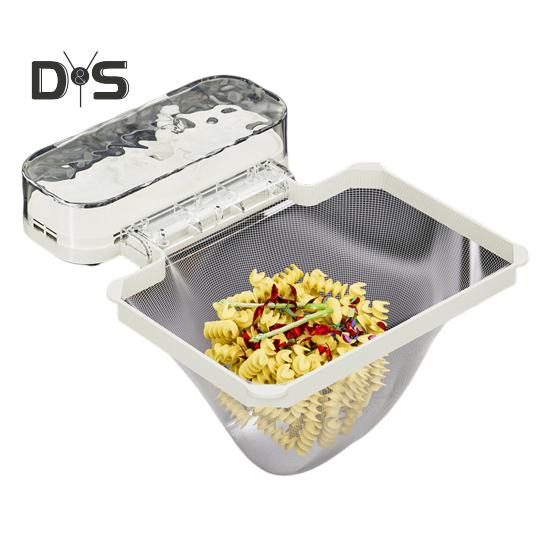 Disposable Sink Filter Rack with 100 Filter Mesh Bags Water Wave Texture Waste Rack Suction Cup Sink Strainer Rack Sink Filter Holder