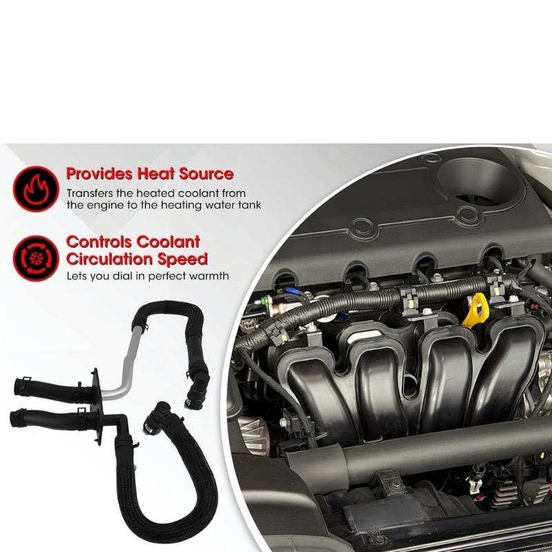 HVAC Heater Hose for 2011-2014 55038032AK 55038032AC 55038032AD Replacement Heater Hose Assembly Auto Accessory