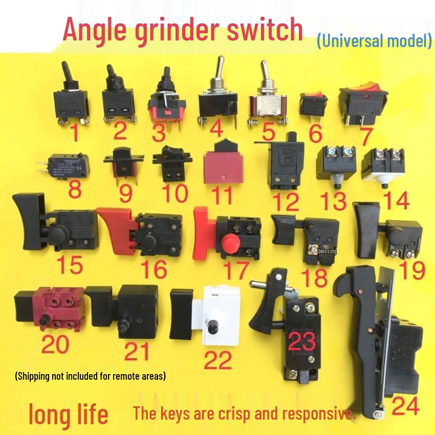 Electric Grinder Switch for Angle Grinders, Sanders, and Polishers