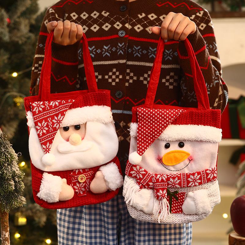 Christmas Apple Gift Bag Christmas Eve Apple Packaging Box Sticker Embroidery Creative Bundle Apple Bag Candy Bag