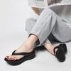 Women Sand Beach Flip Flops Wedge Heels Outside the Seaside Beach Sandals Thick-bottomed Flip-flops Outdoor Slides Summer Shoes