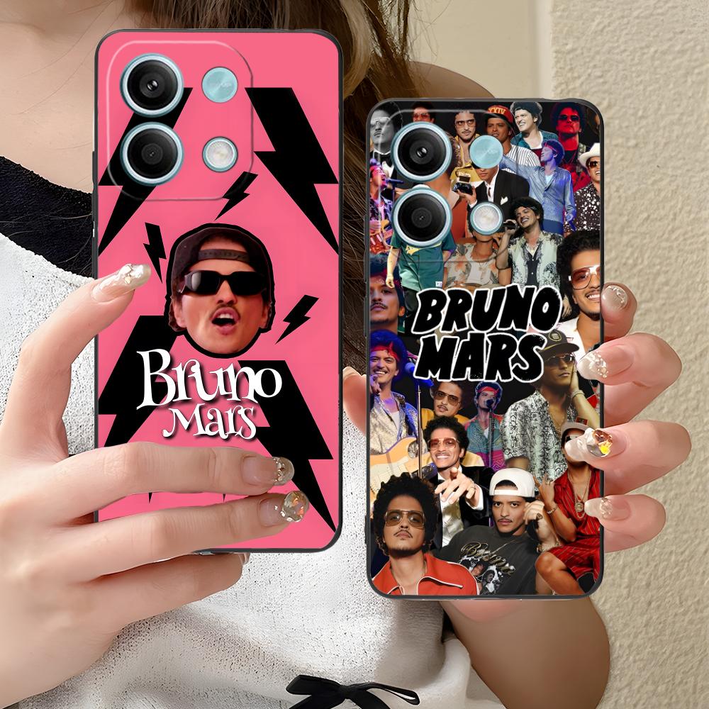 Bruno Mars Fashion Phone Case for Xiaomi Redmi Note 14 13 12 11 A5 3 2 1 Pro Plus 4G 5G Colour Printing Smartphone Pretty Cover