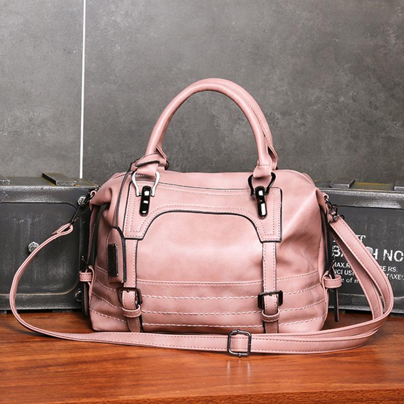 Desinvolte Women's Bag 2024 New Women's Crossbody Bag Solid Color Oil Leather Simple And Exquisite Large Capacity Suitable For Travel