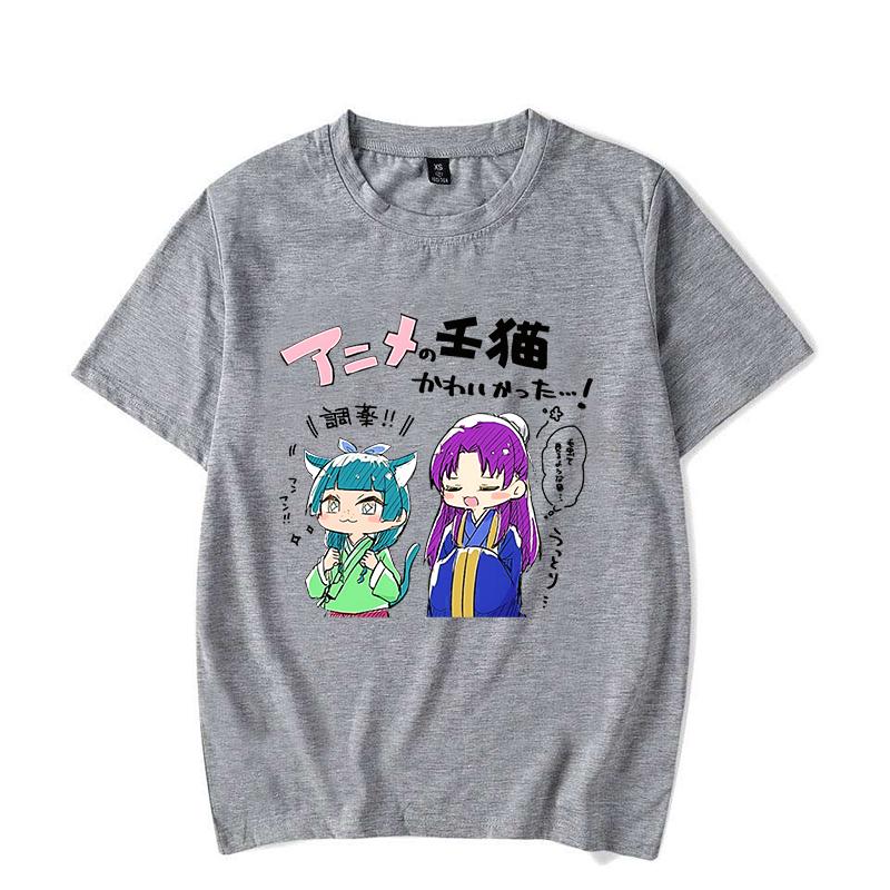 New The Apothecary Diaries Print Short Sleeve Casual T-shirt Summer Fashion Anime Harajuku Short Sleeve Women's Men's Top