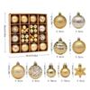Christmas Tree Hanging Ball Ornaments Set Delicate Design High Quality Perfect for Decorating Indoor and Outdoor Spaces
