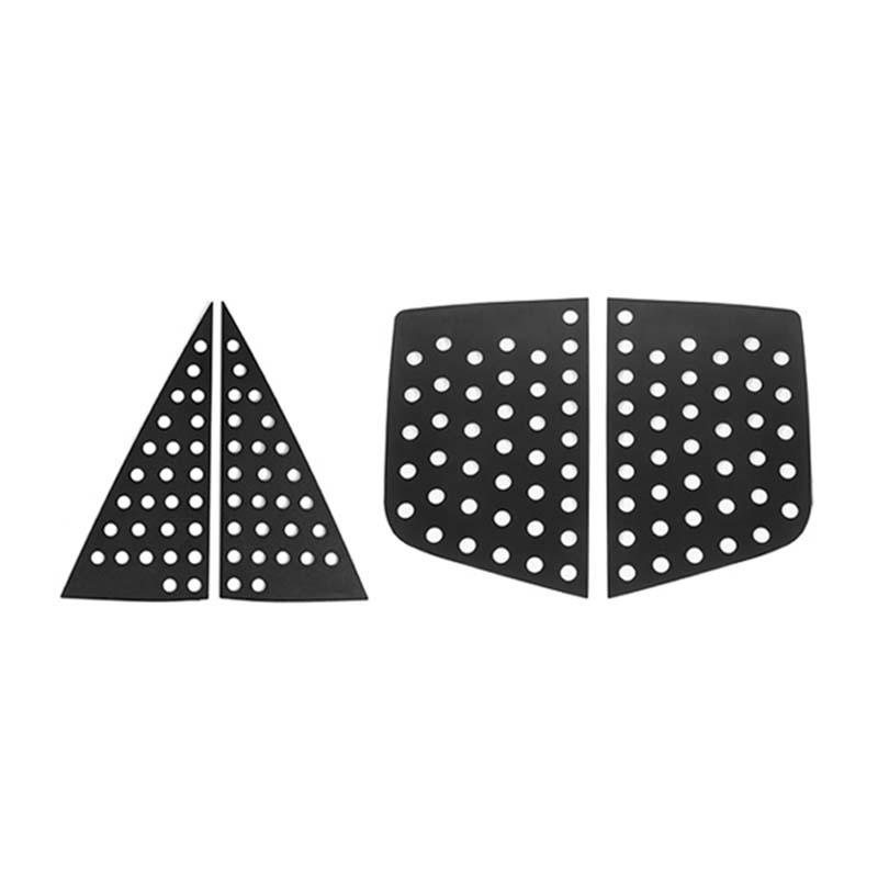 

Автомобильный алюминиевый сплав Треугольный стеклянный декоративный элемент оконный декор Наклейка для Jeep Renegade 2016 Up Внешние аксессуары для автомобиля