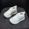 Thick-soled height-increasing small Forrest Gump shoes women's summer new casual fashion versatile lightweight woven through-mesh women's shoes