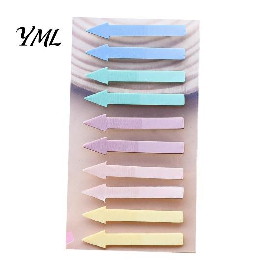 Arrow Index Tabs Tab Stickers, Translucent PET Page Markers, Removable Office Flags Colorful Sticky for Organizing Book And File Color Coded Stickers