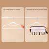 Portable Clothes Hanger Clothes Drying Hanger with 6 Clips Foldable Travel Laundry Organizer for Clothes Drying Rod Wardrobe Storage
