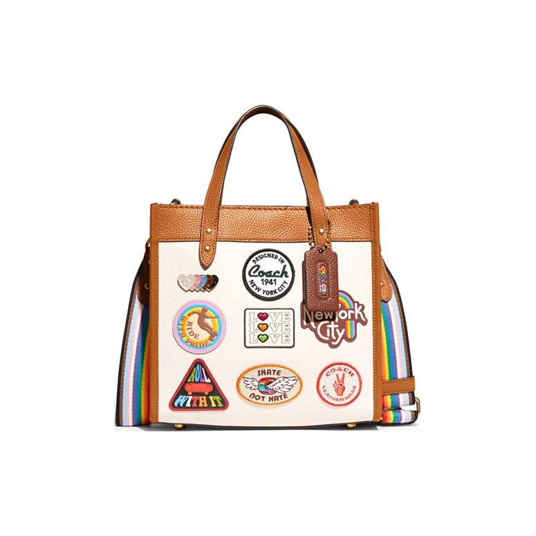 

Новая сумка-тоут COACH Field из коровьей кожи, кожаная сумка для покупок, сумка через плечо, обычная женская CA138-B4CAH 22.1*11.9*21.1CM