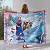 Cartoon F-Frozen Girl Flannel Blanket,Ultra Soft Warm Plush Throw for Home Bedroom Bed Sofa Cover Camping Picnic Gift Kids