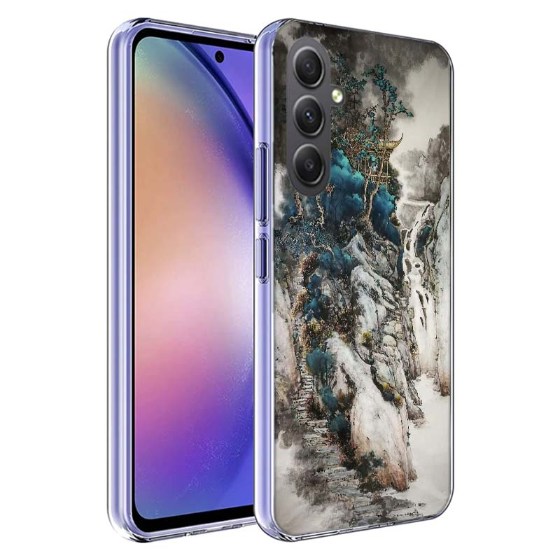 Chinese Style ink Painting Art Phone Case for Samsung A17 A37 A57 A07 A16 A26 A36 A56 A06 A02S A12 A22 A32 A52S A04S A14 A24 A34
