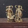 Brass Of War And Guan Gong Potrait God Of Wealth Buddha Statue Ornaments Home Crafts Coppe
