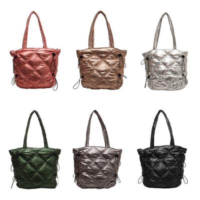 2023 Quilted Bag for Girl Women Solid Color Shoulder Bag Tote Bag Lady Purse