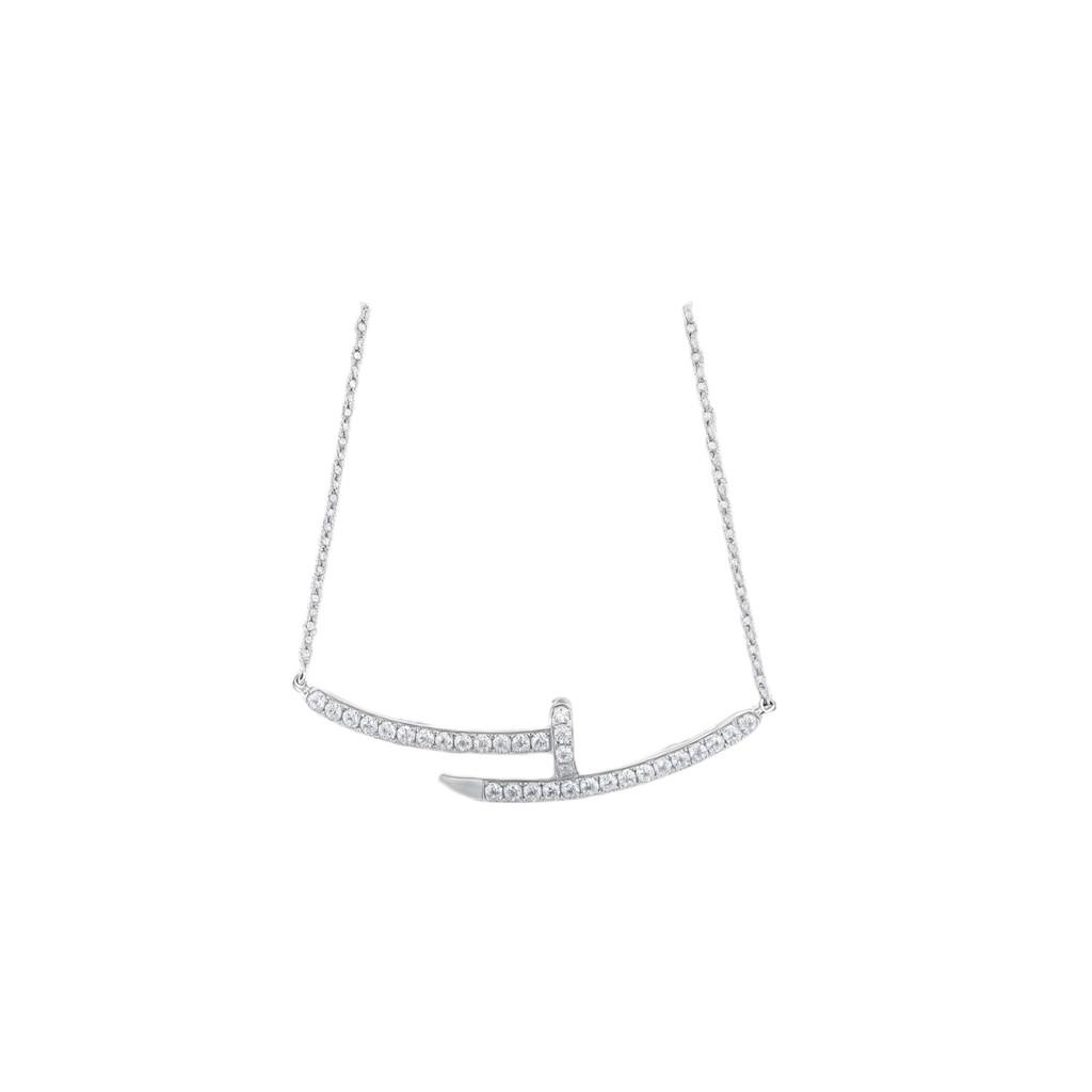 Nail full diamond necklace, high-end precision s925 pure silver material, electroplated thick gold Daily Wear Men's and Women's Styles, Free Shipping,