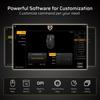 LTC GM023 Wireless Gaming 79g Honeycomb Ergonomic Gaming DPI 6 Programmable Professional Software Tri-Mode Mouse, Ultra-Lightweight Mouse, 6-Level