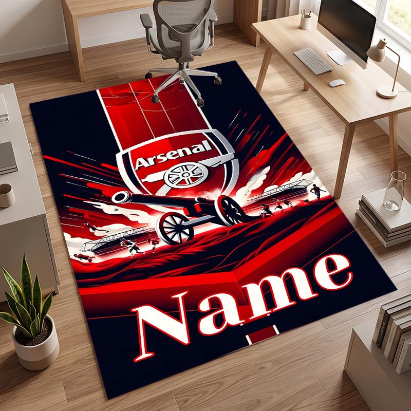 Arsenal (1) Personalisierter Name Büro Teppich Stilvolle Dekoration für Wohnzimmer Schlafzimmer Küche