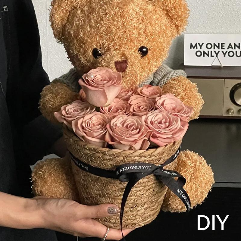 1PC Odorless Restaurants Storage Embellishing Environmentally Friendly Gift Bouquet Bucket Romantic