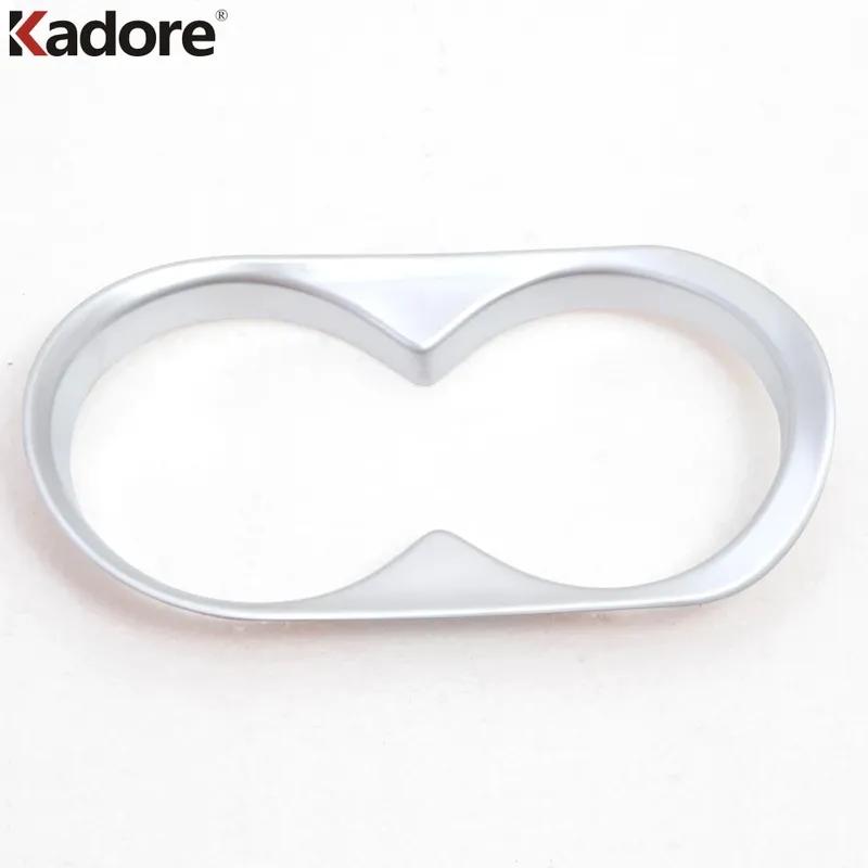 Car Front Console Water Cup Drink Holder Frame Cover Trim For Mazda CX-5 CX5 2012 2013 2014 2015 Matte Interior Accessories