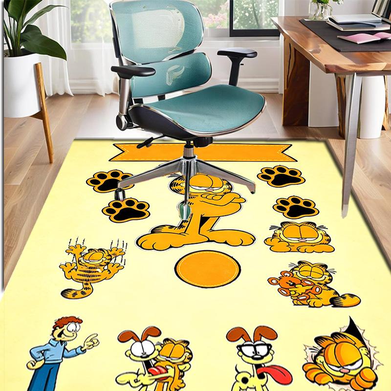Garfield Pattern Rug, Indoor/Outdoor Mat, for Picnic, Gameroom, Bedroom, Office, Living Room, Home Decor Carpet, Birthday Gift