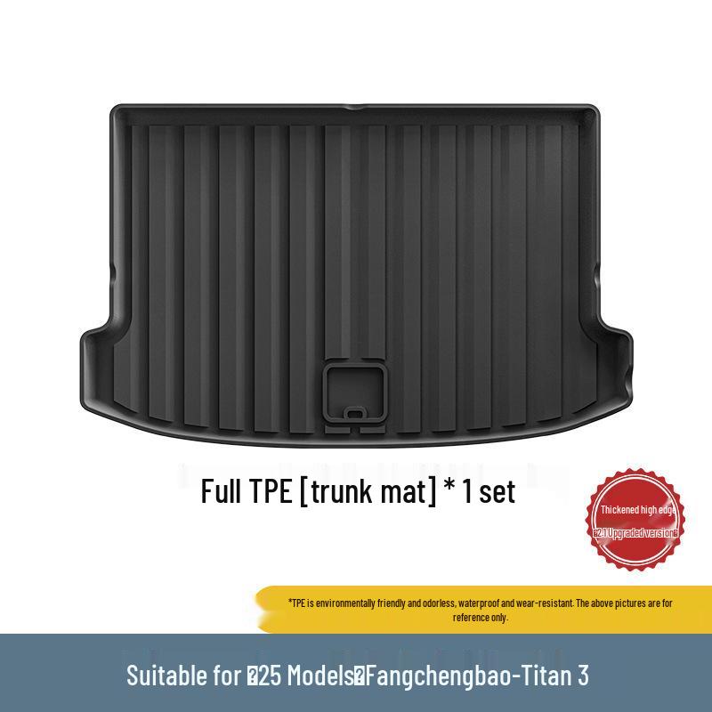 Waterproof TPE Car Floor Mats & Trunk Mat for 25 Fangchengbao Titanium 3 Models - Eco-Friendly & Durable