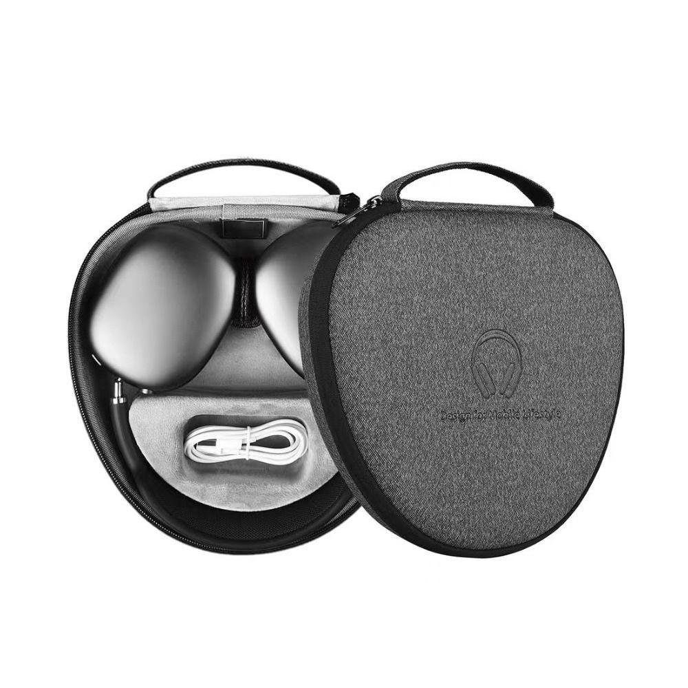 Bolsa de Armazenamento Rígida EVA à Prova de Choque Caixa Protetora Portátil para Fone de Ouvido Acessórios para Fones de Ouvido Sem Fio