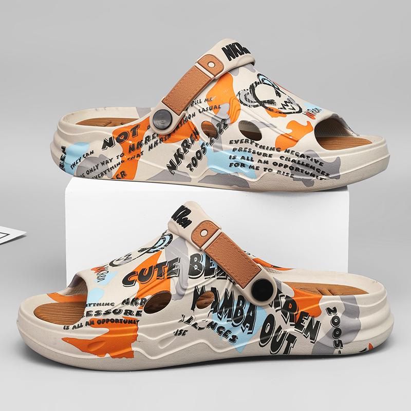 2025 New Men Slipper Summer Shoes Sneaker Korea Style Water Beach Sandals EVA Casual Sports Clogs Men Shoes Slipper Sandals