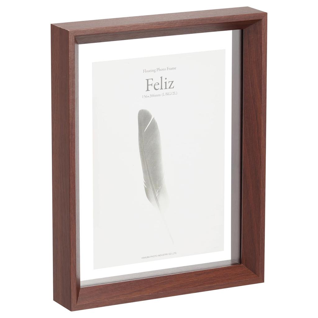 HAKUBA Wooden Picture Floating Photo Frame Feliz The transparent border creates a floating effect that enhances the Suitable for Features a acrylic