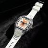 Men's Sports Digital Quartz Watch Barrel Case Waterproof LED Electronic Stopwatch Silicone Strap