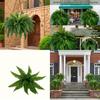 Boston Fern Artificial Plant With Uvresistant Plastic Foliage For Home Decor And Office Space