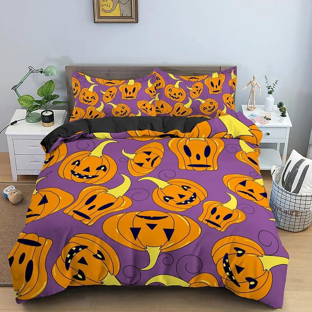 

3D Print Bedding Set Halloween Pattern Duvet Cover Comforter Covers Single Twin King Size Quilt Cover With Pillowcase 70x133cm 2pcs