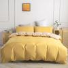 Comforter Set - 3 Pieces Duvet Cover Set Comfy Simple Style Soft Breathable Textured Durable Feel Bedding for All Seasons No Bed Sheet