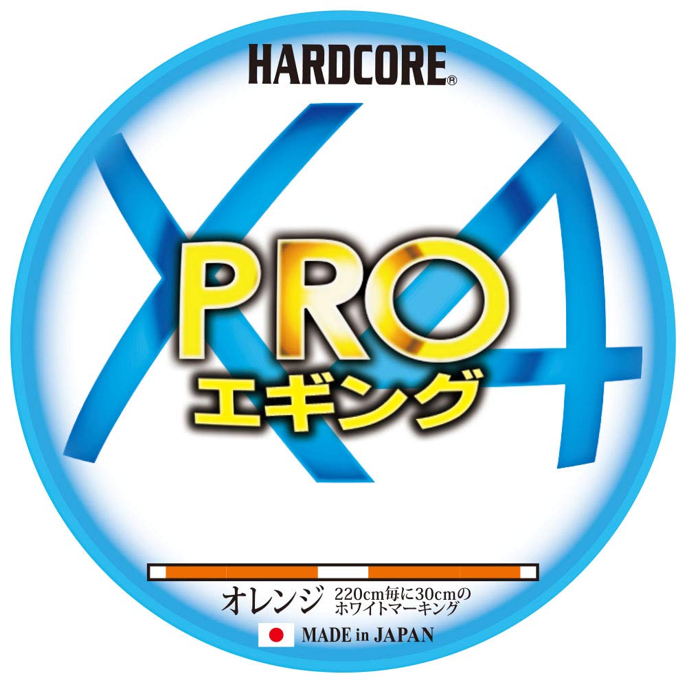 

DUEL HARDCORE X4 PRO PE for Orange and White Line, 0.6, Eging, 150m, 0.6, Markings, H3905-OWM