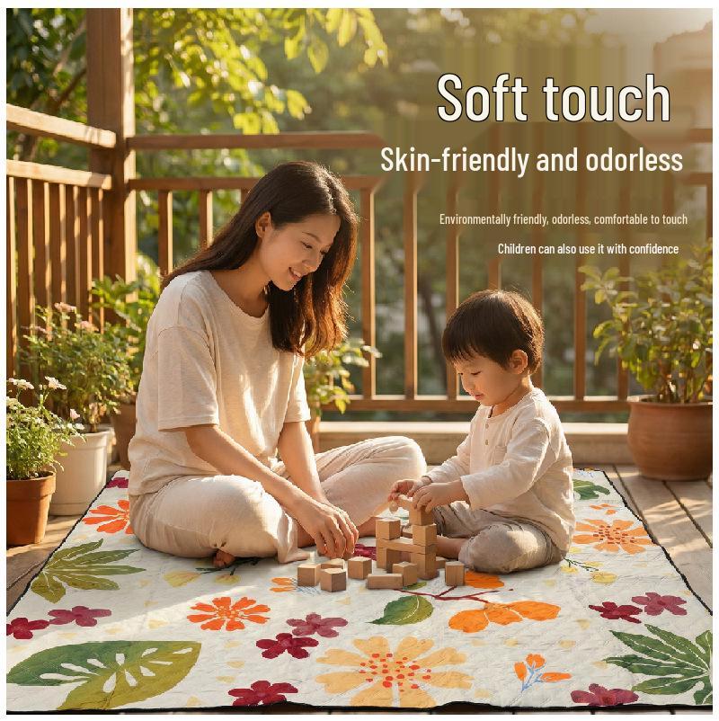 Oversized Waterproof Beach & Picnic Mat - Foldable, Thickened PEVA for Outdoor Use