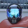 Vintage Full Face Motorcycle Helmet Men Women All Weather DOT Certified ABS Windproof Comfort Liner Motorbike Gear