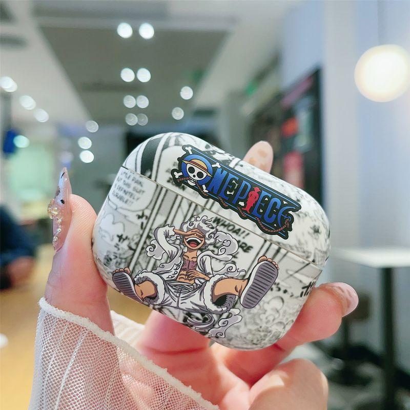 

3 Generation Apple Wireless Bluetooth Earbuds Case Earphone Case Airpods2 Cartoon First and Second Generation One Piece Luffy IPod Frosted Soft Case Apple AirPods 2 Fifth gear Luffy