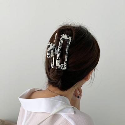 Damen Haarnadel Spange Krallenclip Kuhmuster Bade-Pferdeschwanz Haaraccessoires