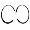 1Pair Silver Headlight Trim Ring Covers For MINI Cooper F55 F56 F57 2014-2024 Lamp Frame Headlight Trim Ring