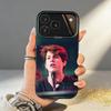 C-Charlie P-Puth Singer Phone Case For iPhone17,16,15,14,13,12,11,Pro,MAX Gray Matte Silicone Black Cover