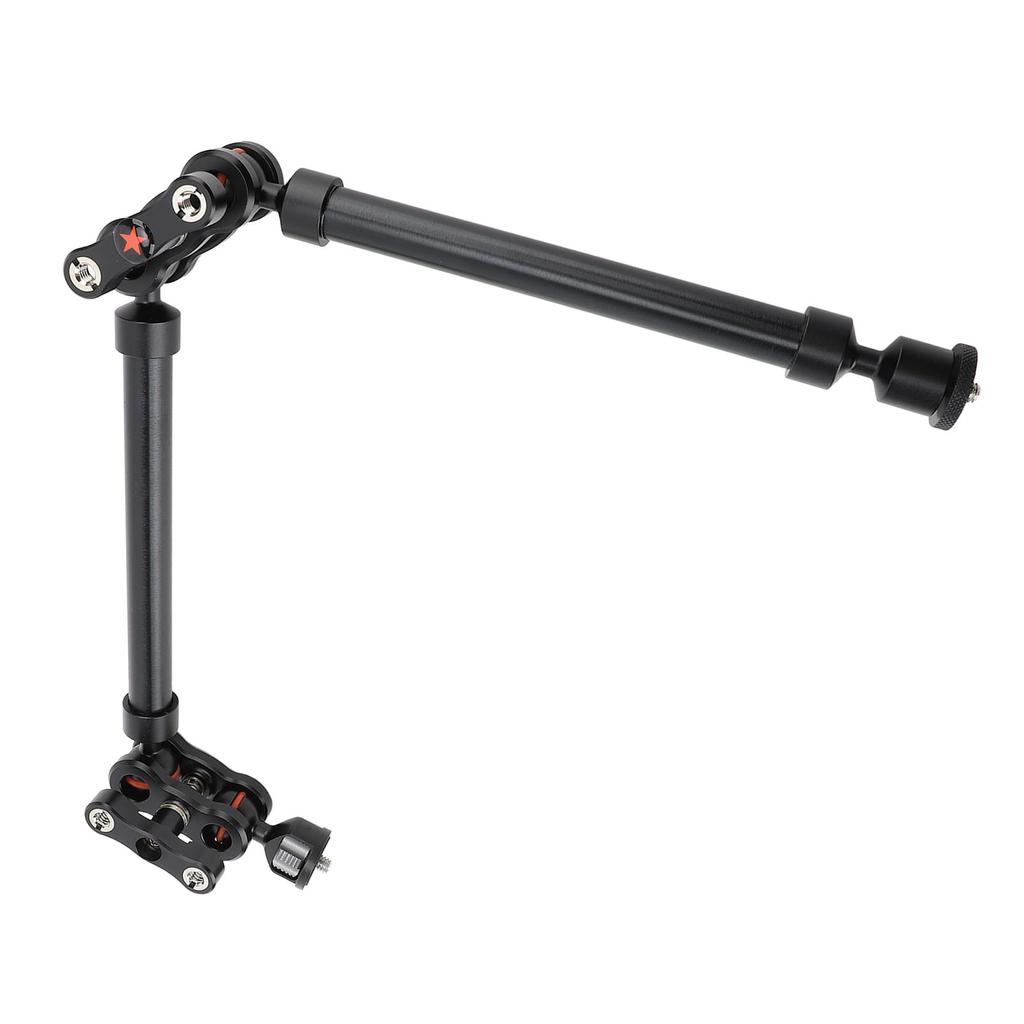 Camera Mount Adjustable Arm 530mm Double Sections Extension Metal Articulating Arm Stand