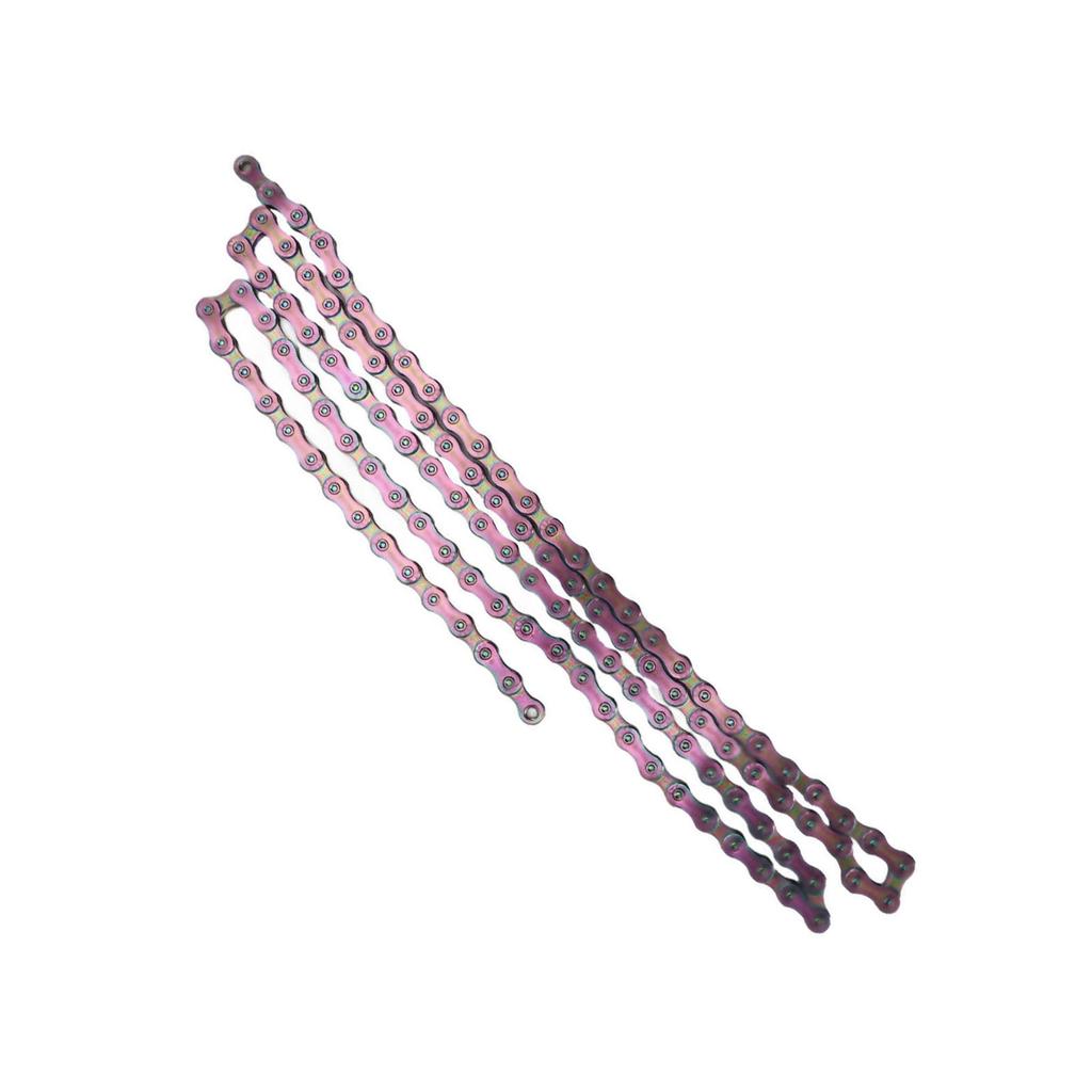 9 Speed Bicycle Chain Lightweight Alloy Steel Mountain Road Bike Chain with Chain Link Connector Colorful